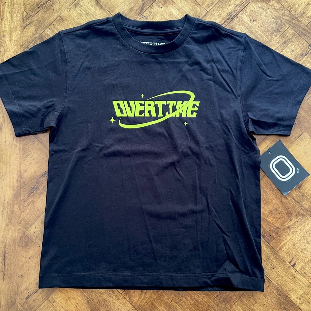 Kids Overtime Black Graphic T-Shirt